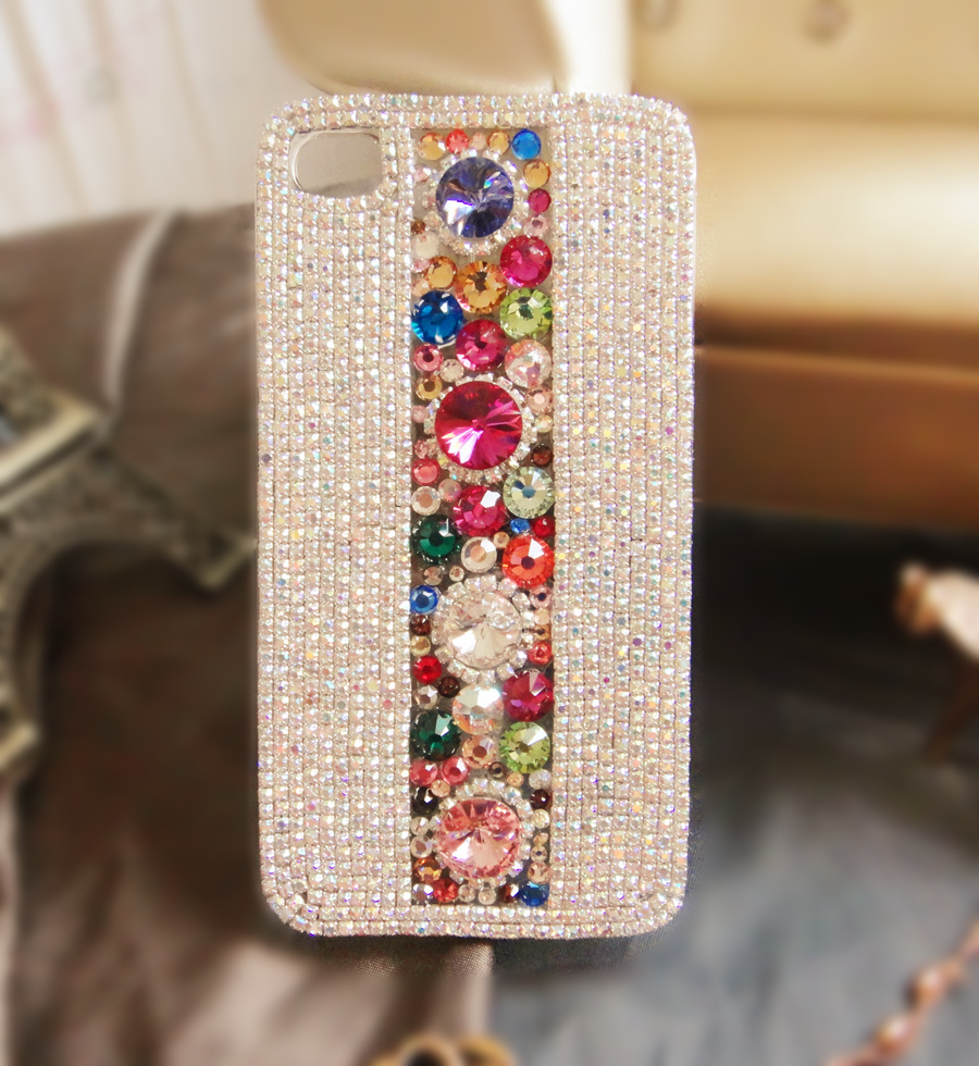 Iphone 4 Case, Iphone 4s Case, Unique Iphone 4 Case, Bling Crystal Iphone 4 Case